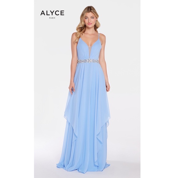Alyce Paris | Dresses | Formal Prom Bridal Fulllength Periwinkle Dress | Poshmark